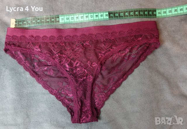 XS/S дантелена бразилиана в бордо, снимка 9 - Бельо - 39042439