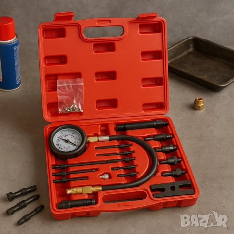 Комплект за тест на компресия на дизелови двигатели, снимка 6 - Други инструменти - 52093799