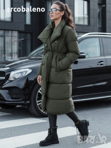 Дамско дълго ватирано зимно яке FAVI, 4цвята , снимка 16 - Якета - 53091231