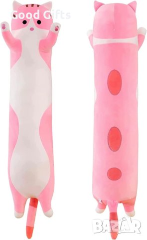 Голяма плюшена Котка Възглавница, снимка 4 - Плюшени играчки - 42934123