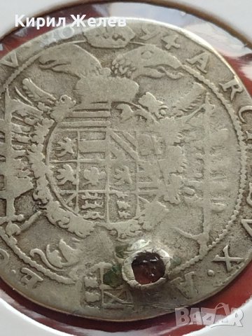 Сребърна монета 15 кройцера 1694г. Леополд първи Сент Виет Каринтия за КОЛЕКЦИОНЕРИ 13650, снимка 9 - Нумизматика и бонистика - 42987267