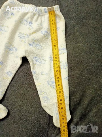 Бебешки хавлиени ританки 0-3 месеца, снимка 4 - Панталони и долнища за бебе - 43243932