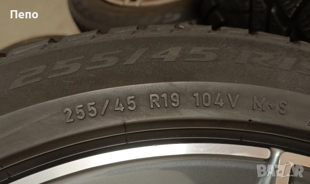 Оригинални джанти с гуми зимни 19 цола Mercedes S-klasse W223 дот 2022, снимка 6 - Гуми и джанти - 51562126