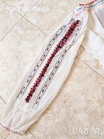 Оригинална Хърцойска Дамска Блуза Риза за Народна Носия 1930те г, снимка 5 - Антикварни и старинни предмети - 51633421