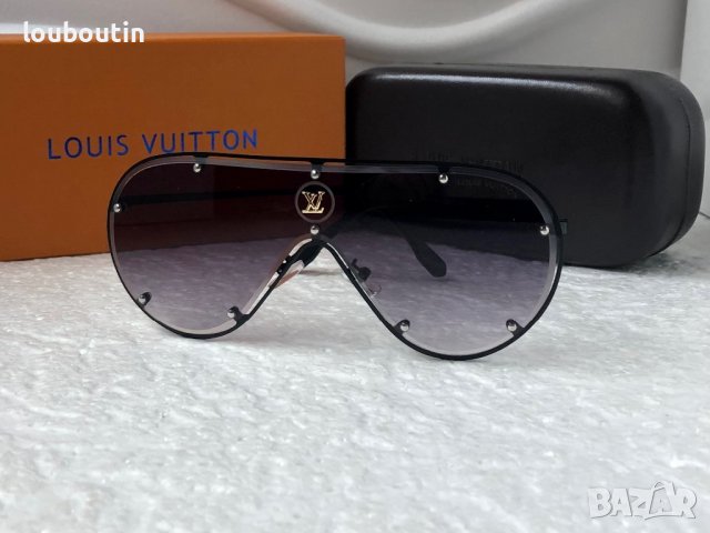 Louis Vuitton 2023 висок клас мъжки слънчеви очила маска, снимка 4 - Слънчеви и диоптрични очила - 38938086
