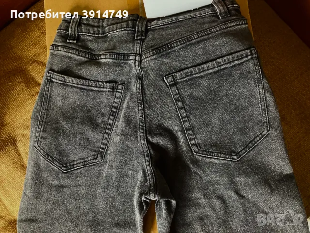 НОВИ jeans / дънки права кройка, стандартна дължина на крачола, висок колан, 99% памук, снимка 4 - Дънки - 50410852
