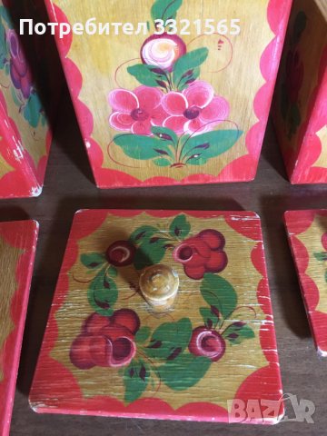 Ретро дървени кутии за подправки, снимка 11 - Други ценни предмети - 38341286