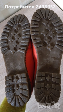 Дамски ежедневни обувки от естествена кожа в оранжев цвят ,,Gabina", Размер 38, снимка 6 - Дамски ежедневни обувки - 51905811