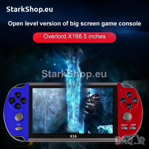  Игрова Конзола PSP X16 с голям дисплей 6.5″ и 20 000 игри, снимка 3 - Играчки за стая - 39197962