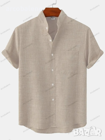 Ежедневна мъжка риза с къс ръкав, 6цвята , снимка 2 - Ризи - 44901083