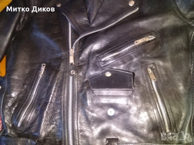 Рокерско яке Charlie London естествена кожа размер 42-М, снимка 5 - Спортни дрехи, екипи - 26972875