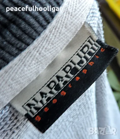 Napapijri Men's Grey Long Sleeve Full Zipped Outdoor Track Top Jacket Size L, снимка 11 - Суичъри - 48455638