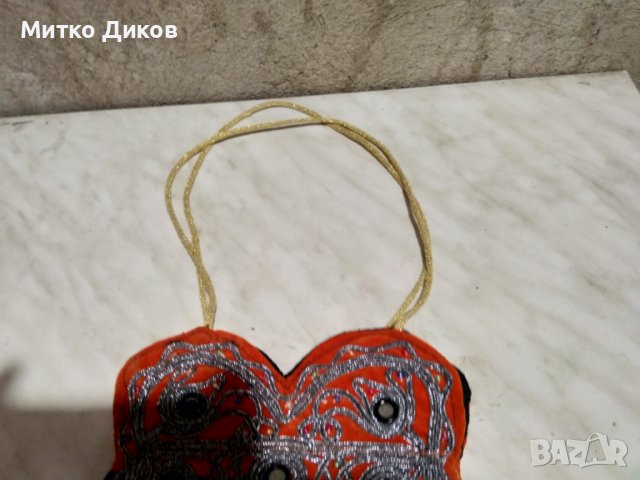 Бродирана нова ръчна изработка чанта Пакистан уникат 28х25см за през рамо, снимка 4 - Чанти - 43991052