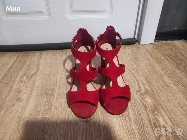 Червени сандали 41 номер , снимка 1
