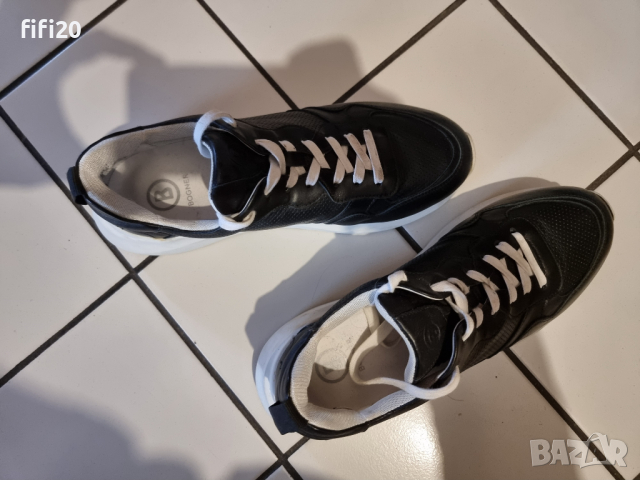 Мъжки кожени сникърси BOGNER, снимка 4 - Маратонки - 44856777