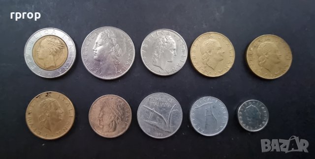 Монети. Италия. Италиански лири. 10 бр., снимка 6 - Нумизматика и бонистика - 37772865