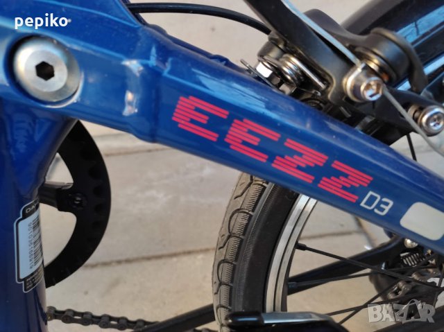 Продавам колела внос от Германия алуминиев тройно сгъваем велосипед DAHON EEZZ D3, снимка 3 - Велосипеди - 35230675