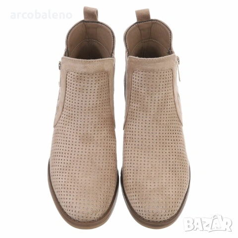 Дамски преходни класически велурени боти до глезена, 5цвята , снимка 13 - Дамски боти - 53539801