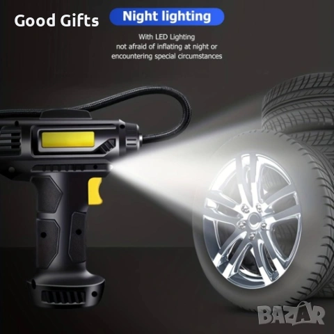 Мощен Безжичен Компресор за Кола 72W – Сигурност и Мобилност на Пътя, снимка 5 - Аксесоари и консумативи - 53282899