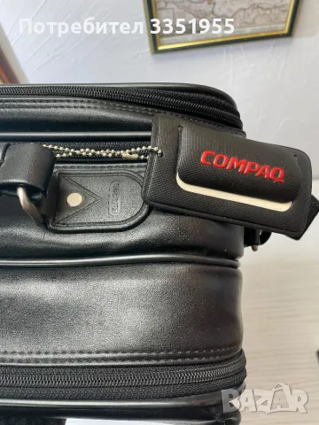 Кожена Бизнес чанта Compaq, снимка 5 - Подаръци за мъже - 47974093