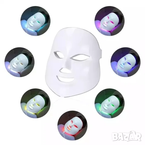 Козметична ЛЕД Led маска за светлинна терапия, фотодинамична терапия, снимка 3 - Други - 52197579