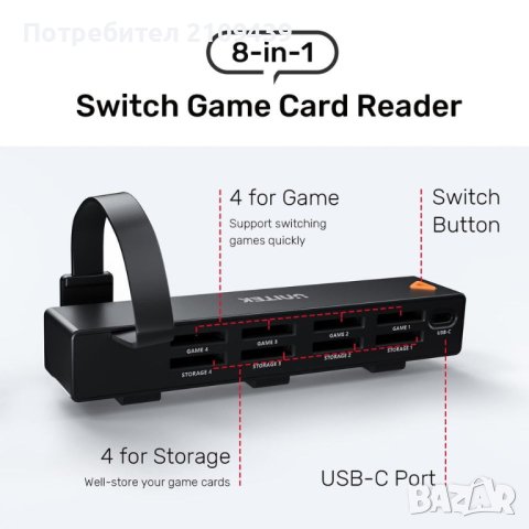 8in1 Game Card Reader for Nintendo Switch/Switch OLED