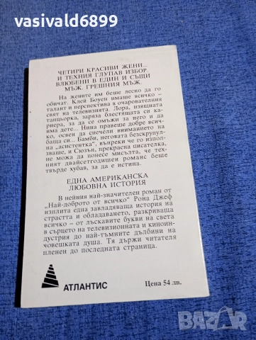 Рона Джеф - Американска любовна история , снимка 3 - Художествена литература - 52970383