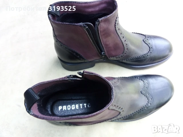 Дамски боти PROGETTO 37 номер, снимка 4 - Дамски боти - 50453788