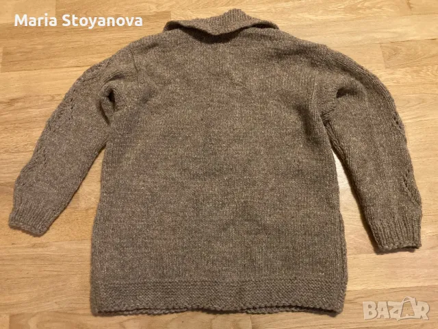 Плетена вълнена жилетка, снимка 4 - Жилетки - 49248351