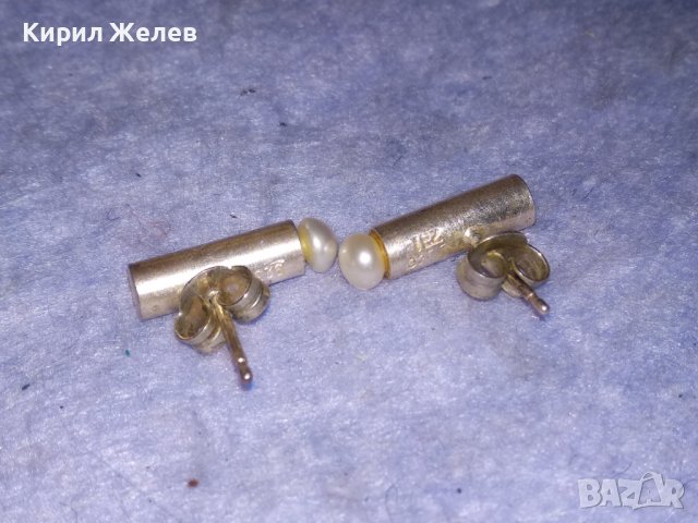 ЕЛЕГАНТНИ СРЕБЪРНИ ПЕРЛЕНИ АР ДЕКО СТИЛ МАРКОВИ ОБИЦИ СРЕБРО 925 ИЗИСКАН БУТИКОВ ДИЗАЙН 21954, снимка 5 - Обеци - 40524077