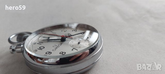 Джобен часовник Омега хронограф-Omega Split Second Chronograph Rattrapante, снимка 4 - Мъжки - 43032277
