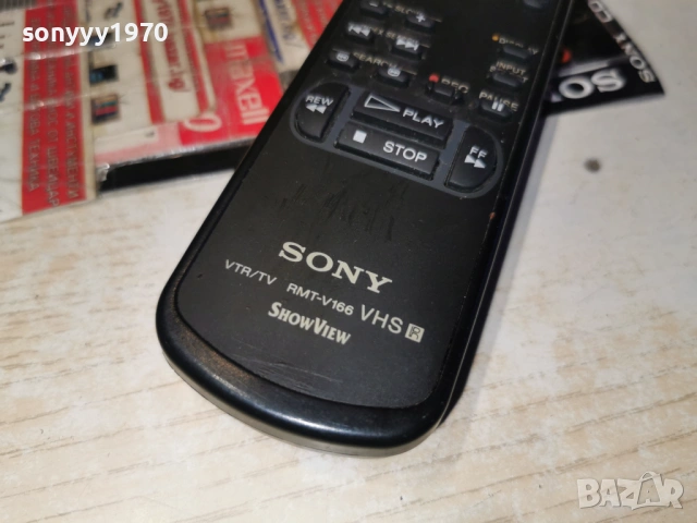 SONY VTR/TV RMT-V166 REMOTE CONTROL 0901261922, снимка 8 - Дистанционни - 53047602