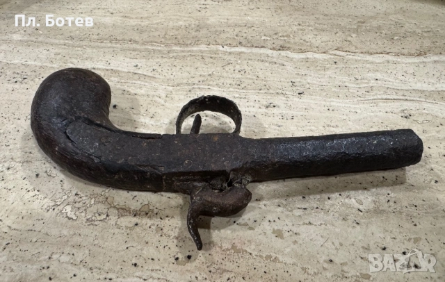 Стар капсулен пистолет, снимка 4 - Антикварни и старинни предмети - 53275799