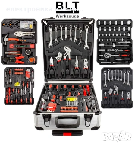 Немски Куфар с Инструменти 1050 части BLT , снимка 4 - Други инструменти - 53244444