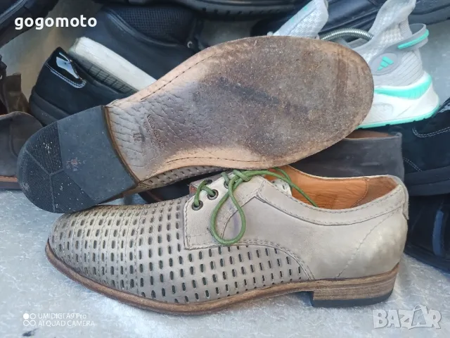 мъжки обувки LORENZI original,N- 42, made in ITALY by VERO CUOIO, 3×100% естествена кожа , снимка 17 - Ежедневни обувки - 47622131