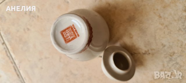 Порцеланова ваза с капак, снимка 5 - Антикварни и старинни предмети - 32239340