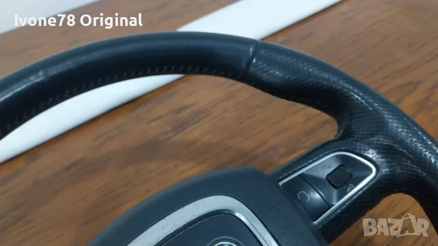 ПРОМОЦИЯ Трилъчев волан от естествена кожа за AUDI S LINE, снимка 3 - Аксесоари и консумативи - 48423914