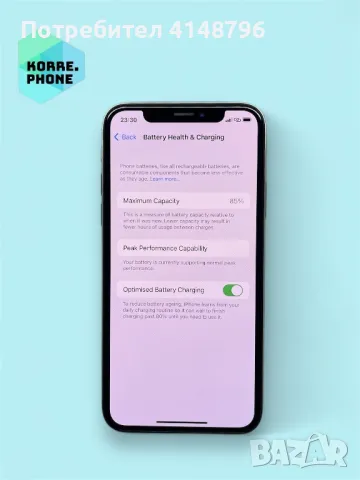 iPhone X 64gb Silver 85%, снимка 4 - Apple iPhone - 48816208