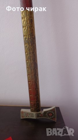 Декоративна бойна брадва от Карпатите, снимка 3 - Антикварни и старинни предмети - 32970430