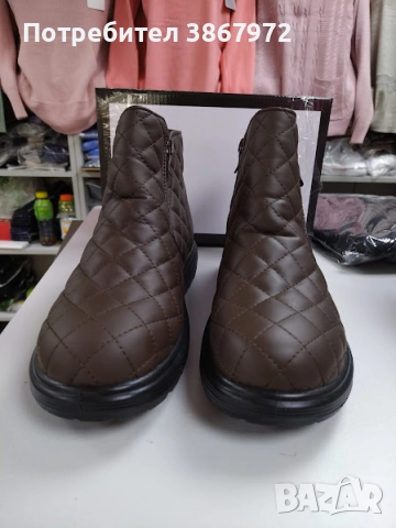 Дамски Боти на квадрати с два ципа, снимка 4 - Дамски боти - 51938113