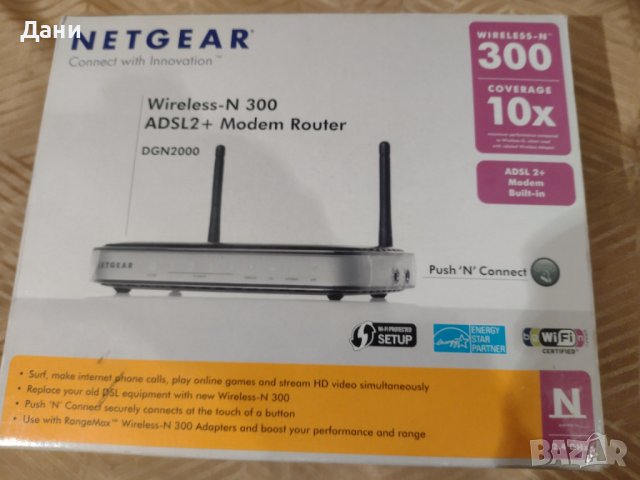 DGN2000 – Wireless-N Router with Built-in DSL Modem, снимка 1 - Рутери - 38883473