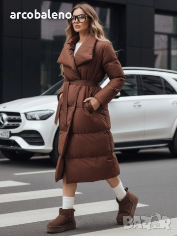 Дамско дълго ватирано зимно яке FAVI, 4цвята , снимка 10 - Якета - 53091231