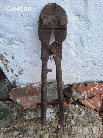 Стара ножица за рязане на метал, снимка 2 - Антикварни и старинни предмети - 52119042