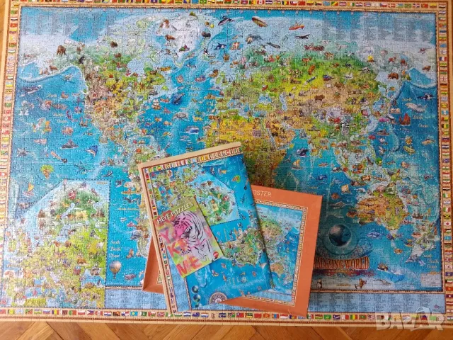 Пъзел Карта на света, 3000, Heye, снимка 1