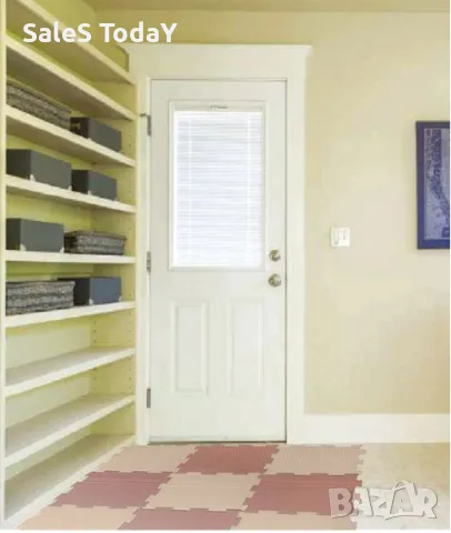 Килим пъзел за под, Килимче от EVA пяна, Розов, 9 части, снимка 3 - Килими - 42648899