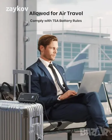 Преносимо зарядно устройство INIU, 65W бързо зареждане Power Bank 25000mAh, снимка 8 - Друга електроника - 48044776