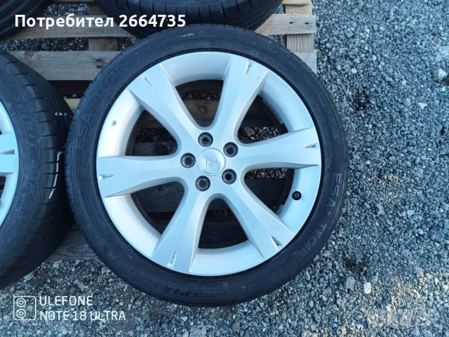 Лети джанти с гуми Subaru 5/100/17, снимка 11 - Гуми и джанти - 52286161