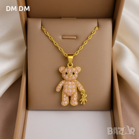 Колие мече! Медицинска стомана и 18к позлата! , снимка 2 - Колиета, медальони, синджири - 52829613