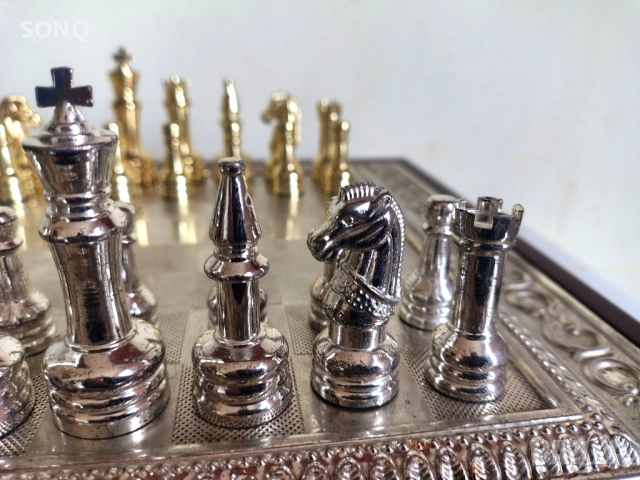 Уникален Луксозен Колекционерски Шах, снимка 13 - Колекции - 53297431