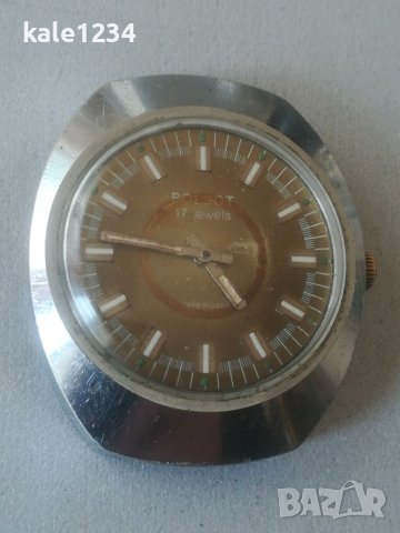 Часовник POLJOT 17j. Made in USSR. Vintage watch. Механичен механизъм. Полет. СССР. Мъжки , снимка 9 - Мъжки - 40447227
